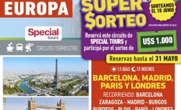 Promo Special Tours: BARCELONA, MADRID, PARIS Y LONDRES