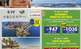 Brasil con SKY! cupos ok desde BUE 