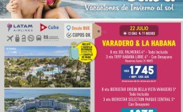 Cuba con LATAM desde BUE! 